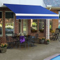 Awntech Retractable Awning Left Motor 14'W x 10'D x 10"H Blue