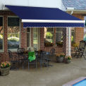 Awntech Retractable Awning Manual 12&#39;W x 10&#39;D x 10&quot;H Navy