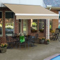 Awntech Retractable Awning Right Motor 12'W x 10'D x 10"H Linen