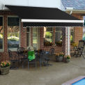 Awntech Retractable Awning Left Motor 20'W x 10'D x 10"H Black