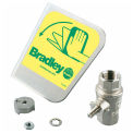 Bradley 1/2&quot; Ball Valve/Handle Prepack, Stainless Steel Handle Kit, S30-070