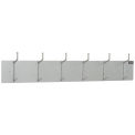 Global Industrial 36-1/2&quot;W Wall Mounted Coat Rack - Silver