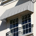 Awntech Window/Entry Awning 3-3/8'W x 1-1/2'H x 3'D Gray/White