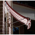 Awntech Window/Entry Awning 5-3/8'W x 2'H x 3'D Burgundy/Tan