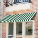 Awntech Window/Entry Awning 10-3/8'W x 2'H x 3-1/2'D Forest Green/White