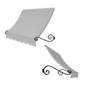 Awntech Window/Entry Awning 4-3/8'W x 1-1/2'H x 3'D Gray