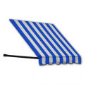 Awntech Window/Entry Awning 5-3/8&#39;W x 4-11/16&#39;H x 3&#39;D Bright Blue/White