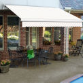 Awntech Retractable Awning Left Motor 14'W x 11/16'H x 10'D Oatmeal