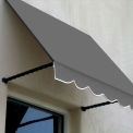 Awntech Window/Entry Awning 10-3/8'W x 2-9/16'H x 2'D Gray