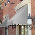 Awntech Window/Entry Awning 3-3/8'W x 3-11/16'H x 3'D Gray