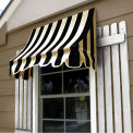 Awntech Window/Entry Awning 4-3/8'W x 3-11/16'H x 3'D Black/Tan