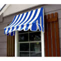 Awntech Window/Entry Awning 4-3/8'W x 3-11/16'H x 3'D Bright Blue/White
