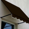 Awntech Window/Entry Awning 6-3/8'W x 3-11/16'H x 2'D Brown