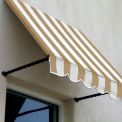 Awntech Window/Entry Awning 5-3/8'W x 3-11/16'H x 3'D Tan/White
