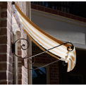 Awntech Window/Entry Awning 5-3/8'W x 3-11/16'H x 2'D Linen/White