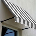 Awntech Window/Entry Awning 4-3/8'W x 2-9/16'H x 2'D Gray/White