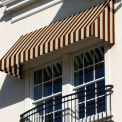 Awntech Window/Entry Awning 3-3/8'W x 2'H x 3-1/2'D Brown/Tan