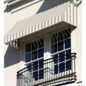 Awntech Window/Entry Awning 3-3/8'W x 4-13/16'H x 3'D Linen/White
