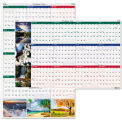 House of Doolittle Recycled Earthscapes Nature Scene Reversible Yearly Wall Calendar, 18 x 24, 2024