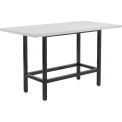 Standing Height Table with Power, Laminate, Gray, 72&quot;L x 36&quot;W&nbsp;x 42&quot;H