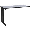 Global Industrial 48&quot;W x 24&quot;D Left Handed Return Table, Gray
