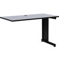 Global Industrial 48&quot;W x 24&quot;D Right Handed Return Table, Gray