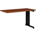 Global Industrial 48&quot;W x 24&quot;D Right Handed Return Table, Cherry