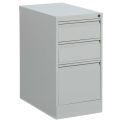 Global Freestanding Box/Box/File Pedestal, 15&quot;W x 22-5/8&quot;D x 27-5/8&quot;H, Light Grey, 19FP23BBF-LGR
