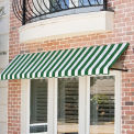 Awntech Retro Awning 4' 4-1/2"W x 3'D x 1' 6"H Forest/White