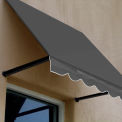 Awntech Window/Entry Awning 6' 4-1/2&quot; W x 2'D x 2'H Gray