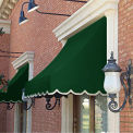 Awntech Window/Entry Awning 6' 4-1/2" W x 2'D x 2' 7"H Forest Green