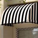 Awntech Window/Entry Awning 6' 4-1/2&quot;W x 3'D x 3' 8&quot;H Black/White