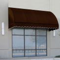 Awntech Window/Entry Awning 4' 4-1/2"W x 3'D x 3' 8"H Brown