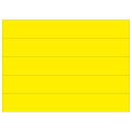 MasterVision Magnetic Write-On/Wipe-Off Tape Strips, 7/8&quot;x 6&quot; Yellow, 25/Pack