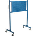 Mobile Steel Louver Panel Rack, 48&quot; W, Blue
