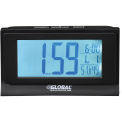 6-1/3&quot;W Digital Alarm Clock, Indoor Temperature and Humidity Display