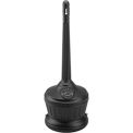 Commercial Zone Smokers' Outpost Outdoor Ashtray, Black