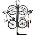 6-Bike Vertical Bike Rack, Double Sided, Locking, 72&quot;W x 90&quot;D