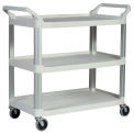 Rubbermaid Xtra&#8482; Carts, 40-3/4&quot;W x 20&quot;D Shelf, Aluminum Uprights, Off-White