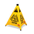 Rubbermaid Commercial FG9S0000YEL Rubbermaid Pop-Up Safety Cone, Caution, 20"