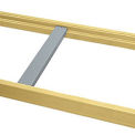 Skid Supports For Pallet Rack, For Plywood/Particleboard, For 7/8&quot; Step, Fits 36&quot;D Frame