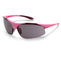 Ella Safety Glasses, Smoke Lens, Pink