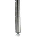 Stationary Post For Open-Wire Shelving, 34-1/2"