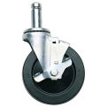 5"H Poly Caster W/Brake-Gray