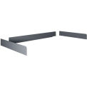 TENNSCO Back and End Stops for Benches - 72x36" - Gray