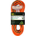 12/3 50' 3-Outlet Heavy Duty Extension Cord, Lighted End