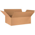 36&quot; x 24&quot; x 10&quot; Cardboard Single Wall Corrugated Box, 
Kraft - Pkg Qty 10