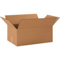 19&quot; x 12&quot; x 7&quot; Cardboard Single Wall Corrugated Box, Kraft - Pkg Qty 25