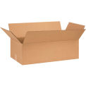 28&quot; x 12&quot; x 8&quot; Cardboard Single Wall Corrugated Box, Kraft - Pkg Qty 25