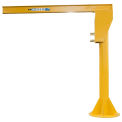 Contrx Heavy Duty Floor Mounted Jib Crane, 14' Under Beam Height, 4000 Lb. Capacity, 14' Span